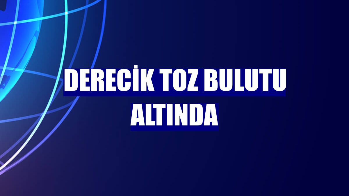 Derecik toz bulutu altında