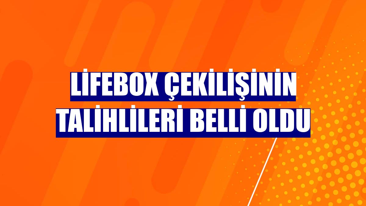 lifebox çekilişinin talihlileri belli oldu