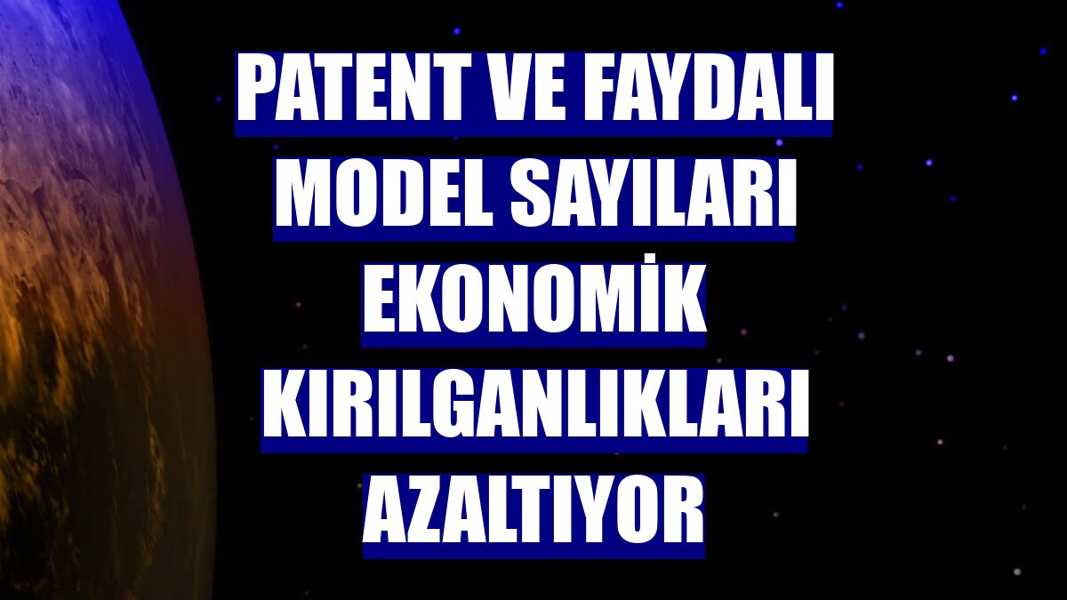 Patent ve faydalı model sayıları ekonomik kırılganlıkları azaltıyor