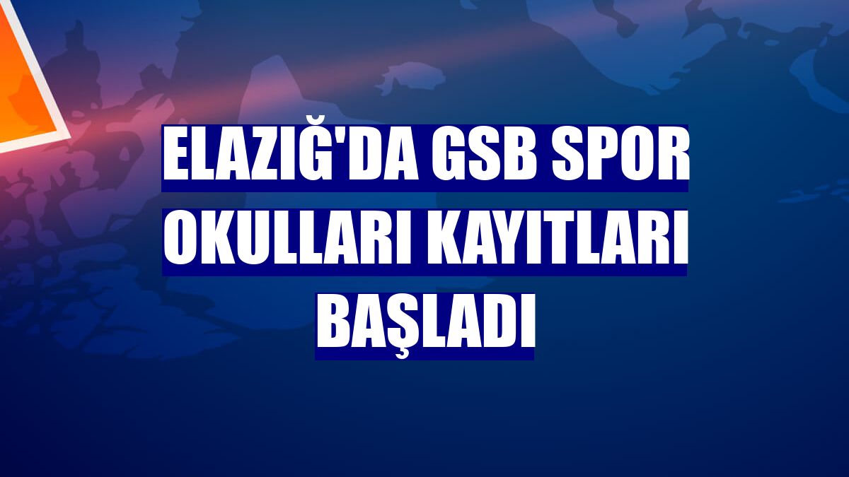 Elazığ'da GSB Spor Okulları kayıtları başladı