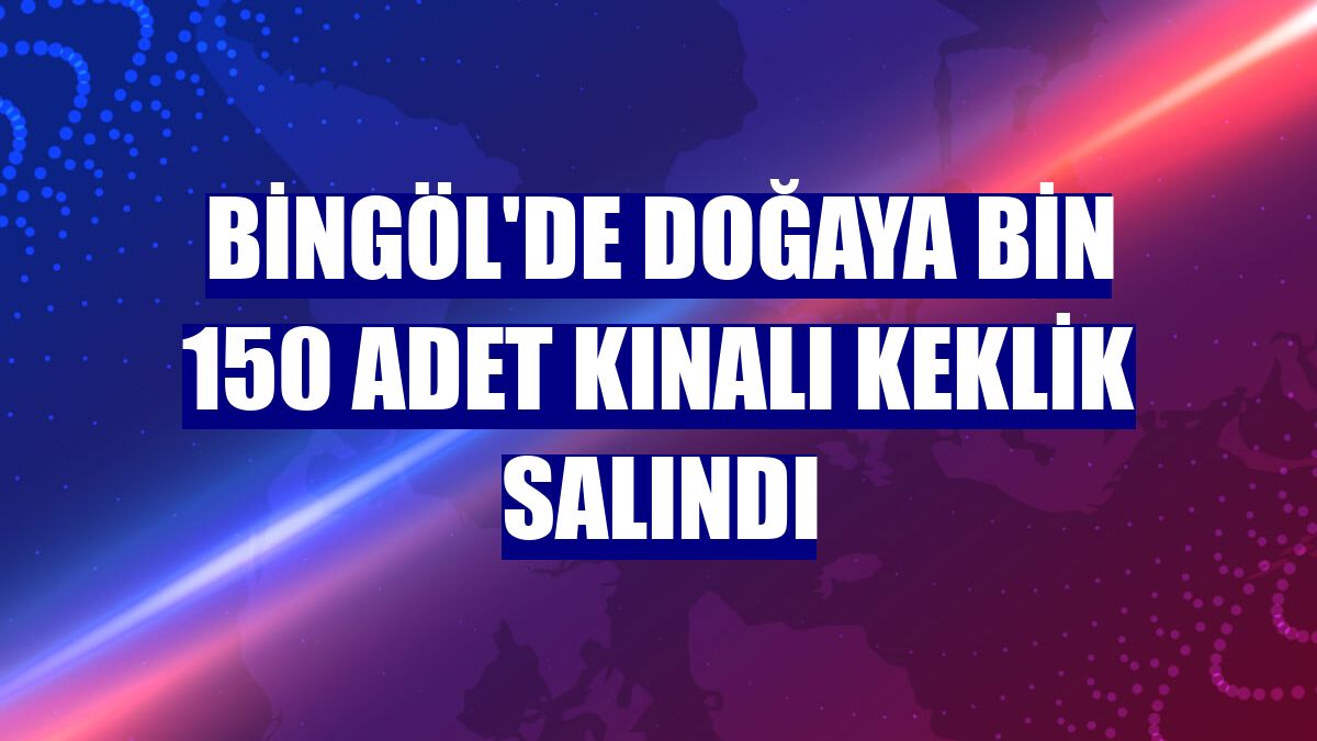 Bingöl'de doğaya bin 150 adet kınalı keklik salındı
