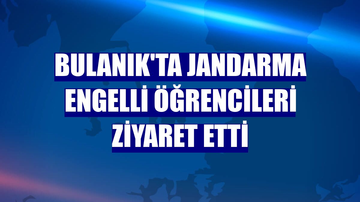 Bulanık'ta jandarma engelli öğrencileri ziyaret etti