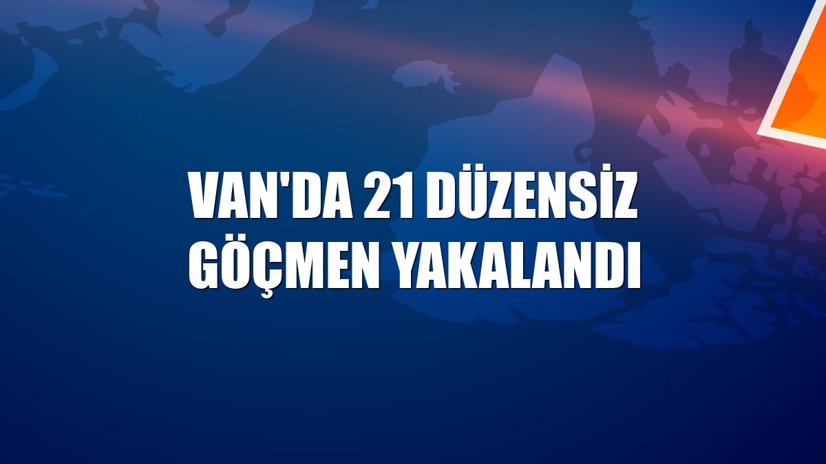 Van'da 21 düzensiz göçmen yakalandı