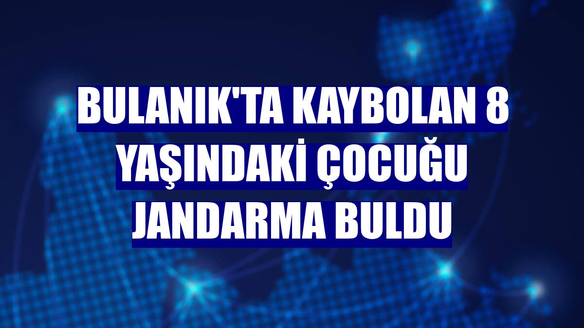 Bulanık'ta kaybolan 8 yaşındaki çocuğu jandarma buldu