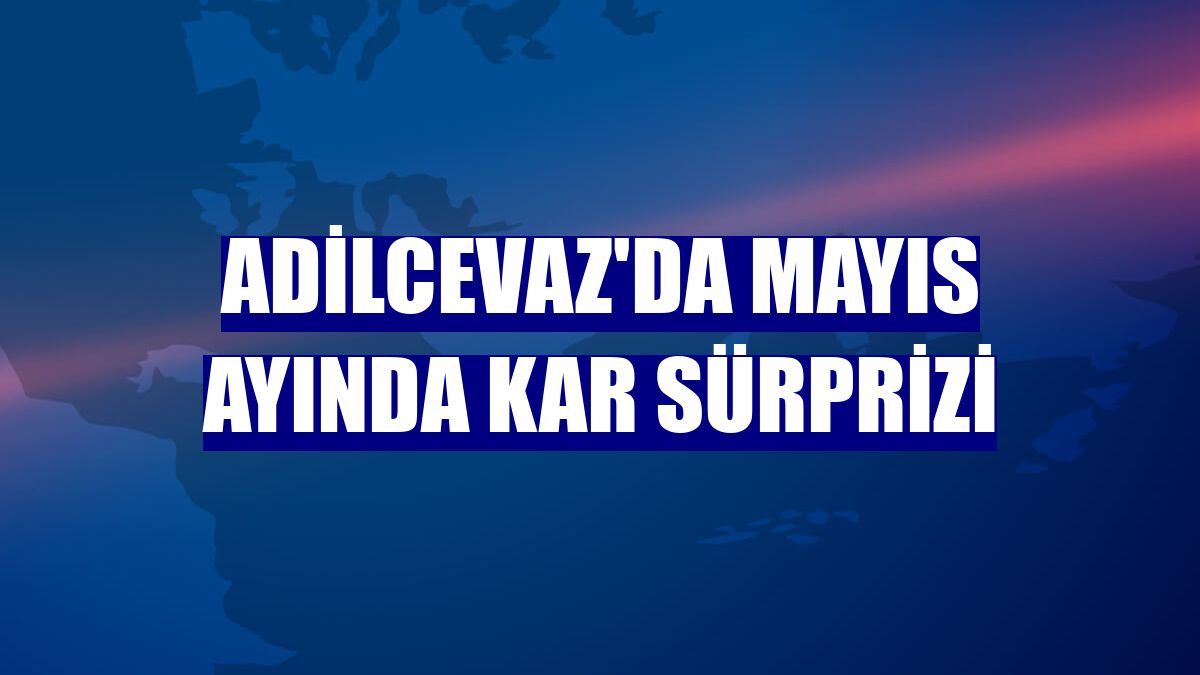 Adilcevaz'da Mayıs ayında kar sürprizi