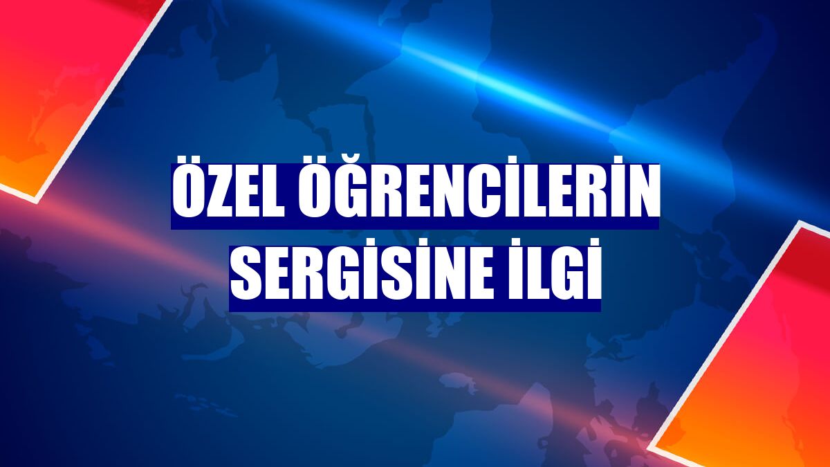 Özel öğrencilerin sergisine ilgi