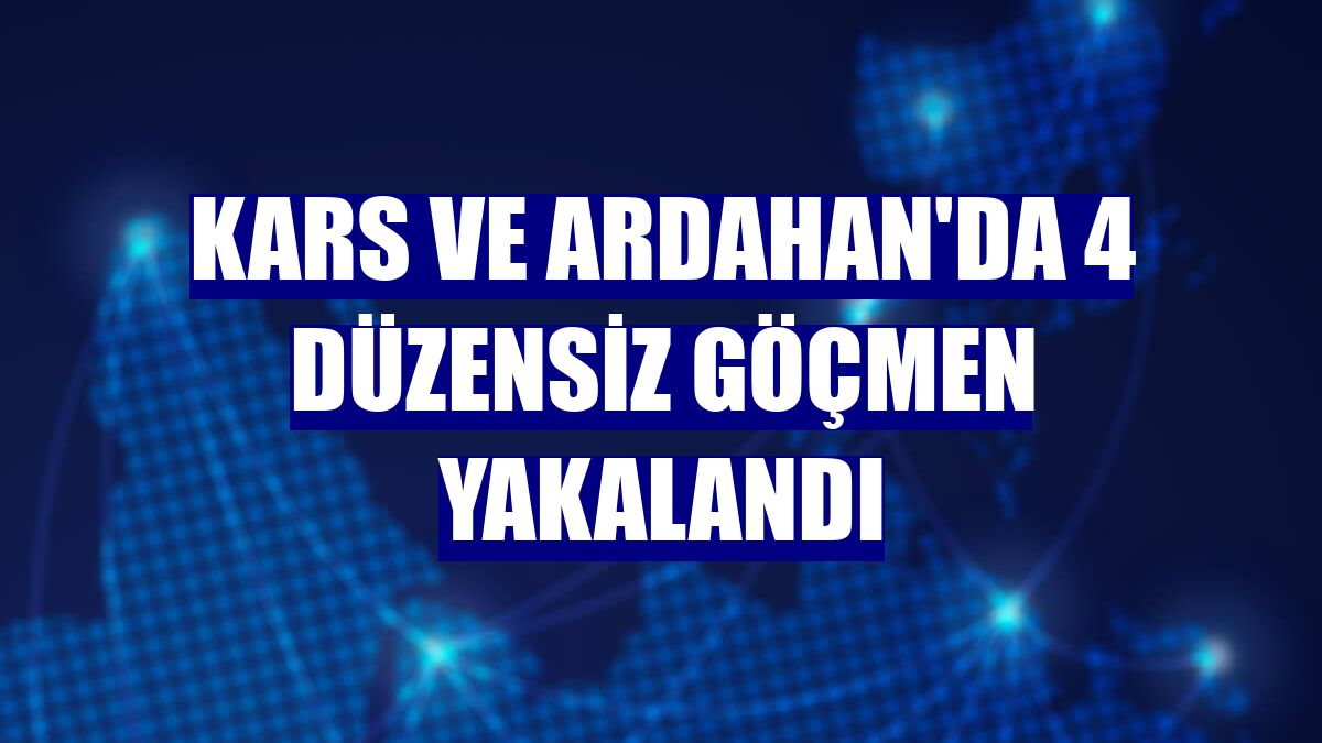 Kars ve Ardahan'da 4 düzensiz göçmen yakalandı