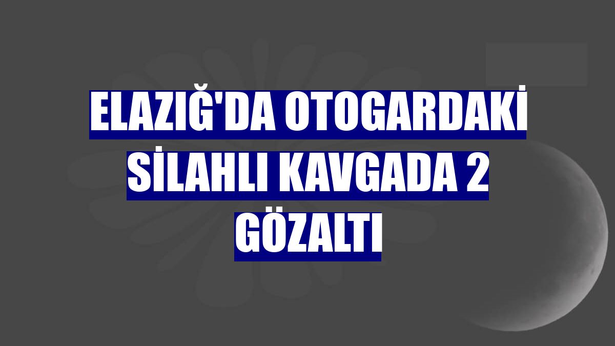 Elazığ'da otogardaki silahlı kavgada 2 gözaltı