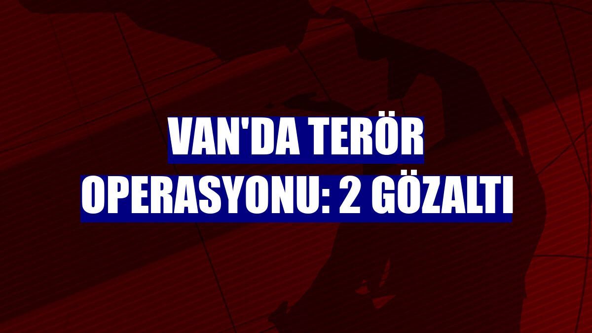 Van'da terör operasyonu: 2 gözaltı