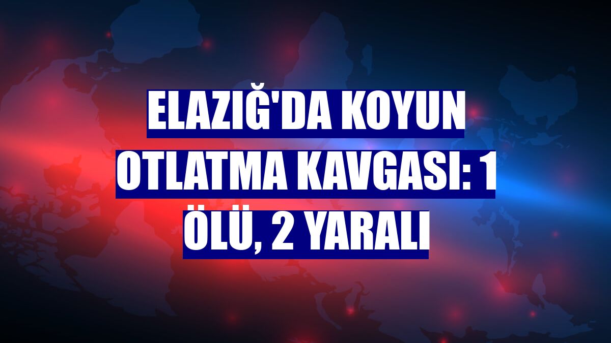 Elazığ'da koyun otlatma kavgası: 1 ölü, 2 yaralı