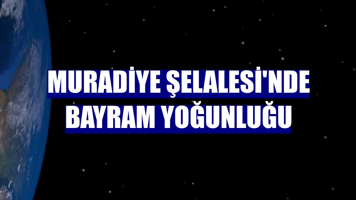 Muradiye Şelalesi'nde bayram yoğunluğu