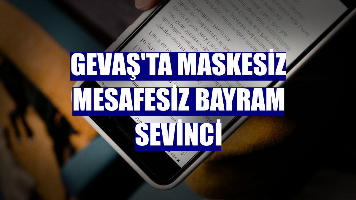 Gevaş'ta maskesiz mesafesiz bayram sevinci