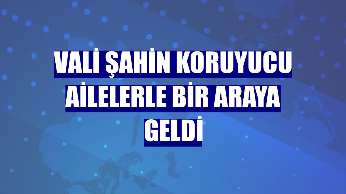 Vali Şahin koruyucu ailelerle bir araya geldi