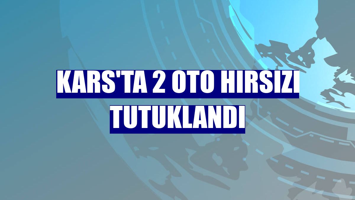 Kars'ta 2 oto hırsızı tutuklandı