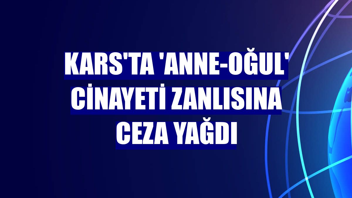 Kars'ta 'anne-oğul' cinayeti zanlısına ceza yağdı