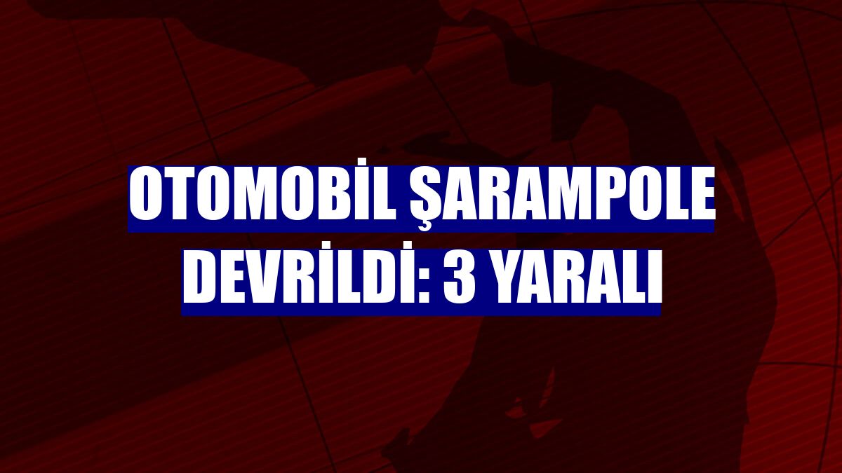 Otomobil şarampole devrildi: 3 yaralı