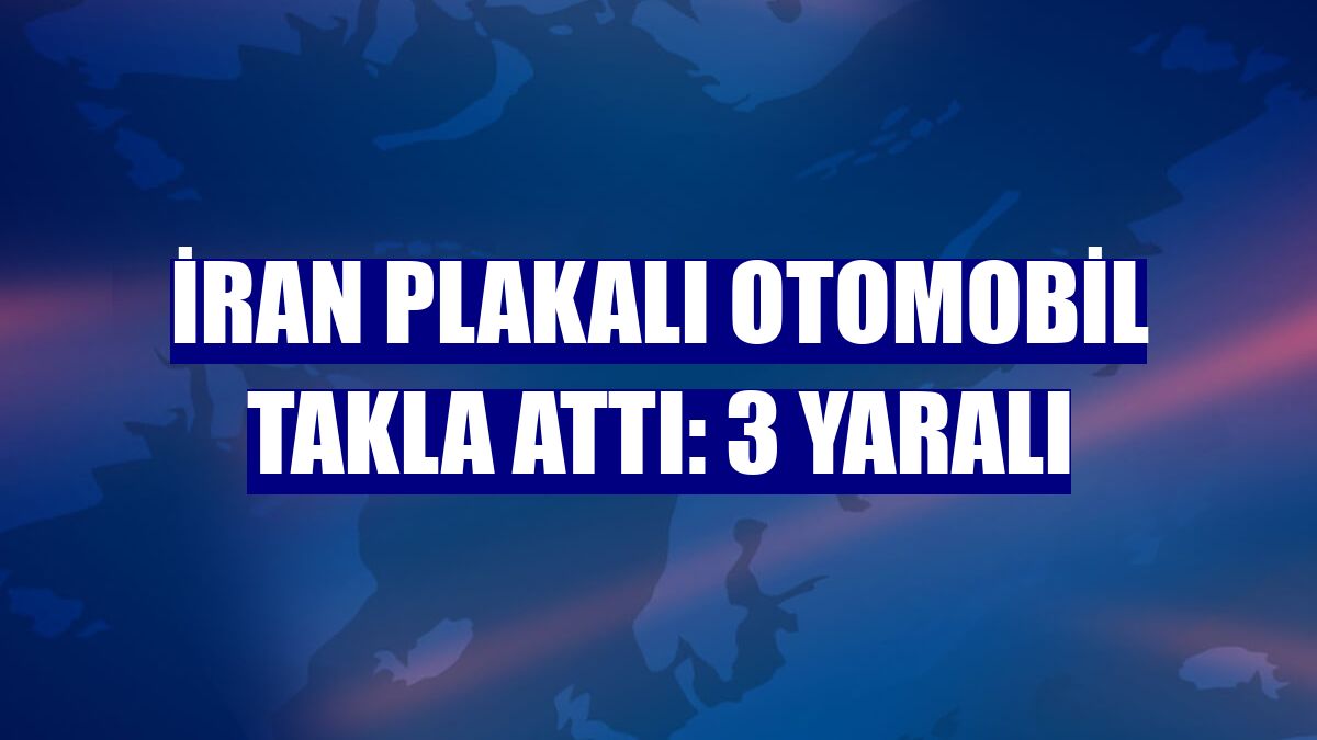 İran plakalı otomobil takla attı: 3 yaralı
