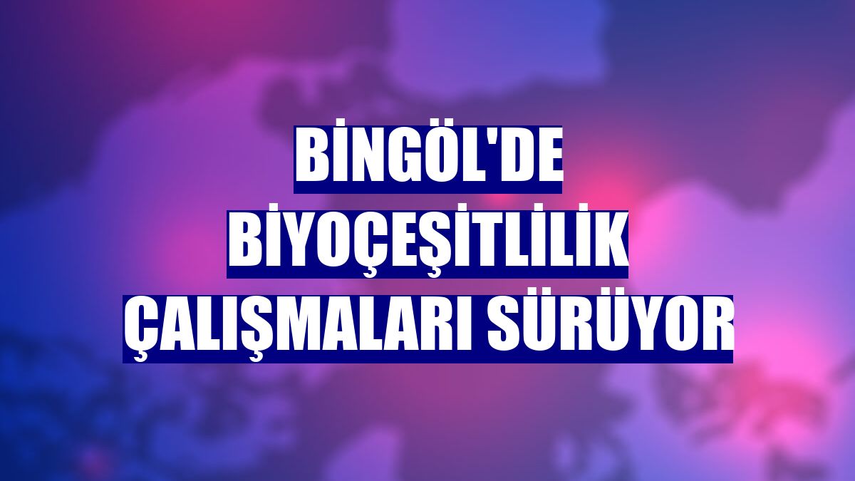 Bingöl'de biyoçeşitlilik çalışmaları sürüyor
