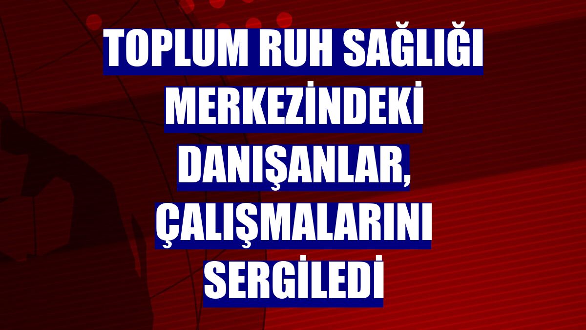 Toplum Ruh Sağlığı Merkezindeki danışanlar, çalışmalarını sergiledi