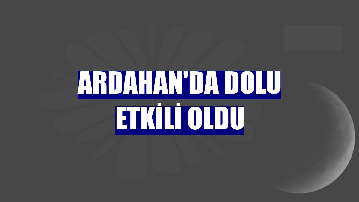 Ardahan'da dolu etkili oldu