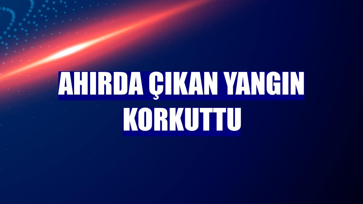 Ahırda çıkan yangın korkuttu