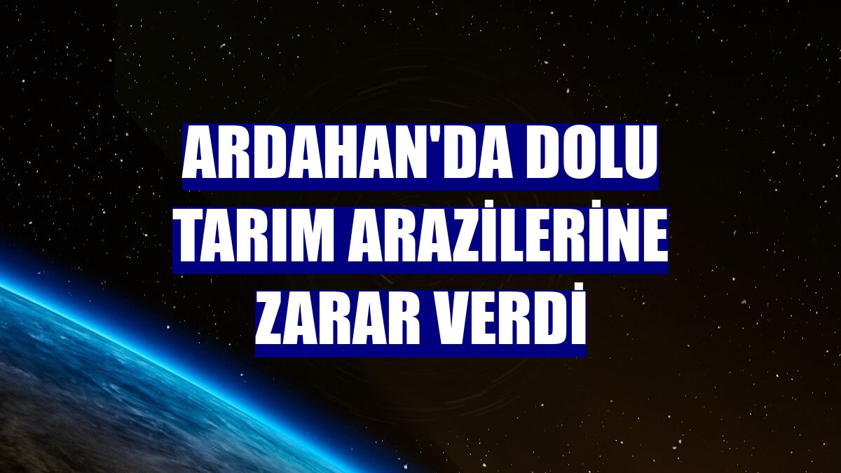 Ardahan'da dolu tarım arazilerine zarar verdi