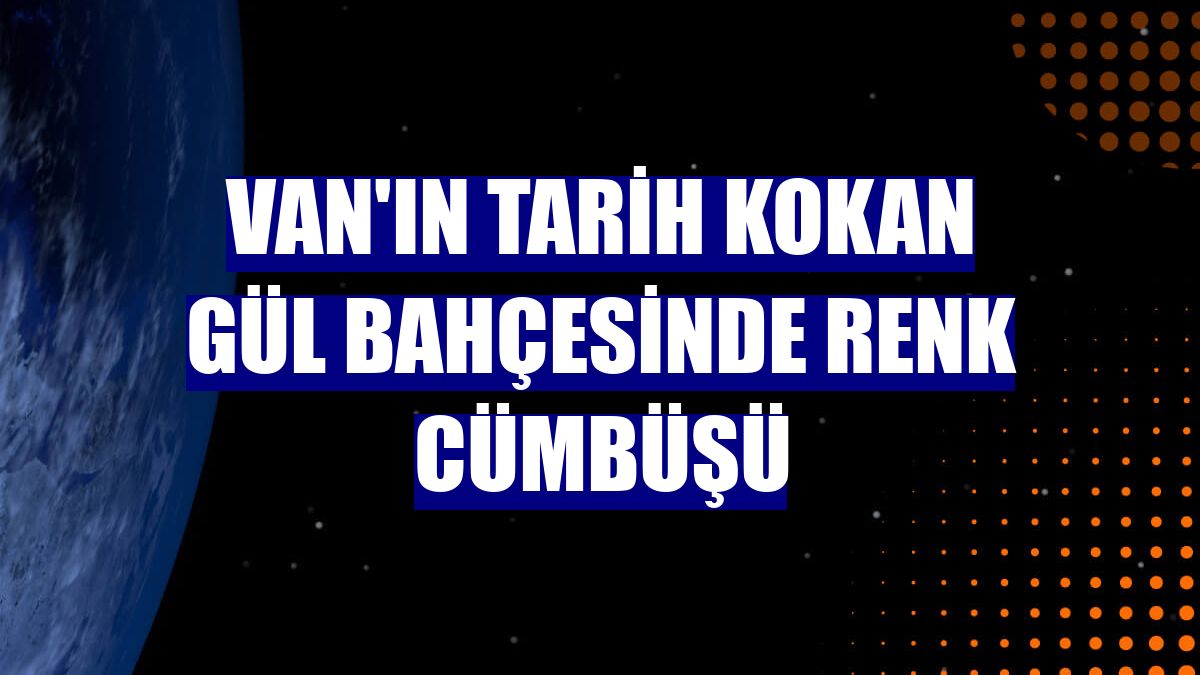 Van'ın tarih kokan gül bahçesinde renk cümbüşü