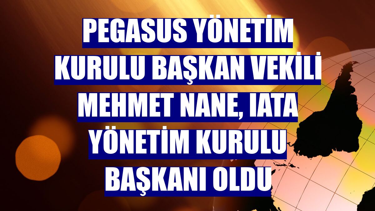 Pegasus Yönetim Kurulu Başkan Vekili Mehmet Nane, IATA Yönetim Kurulu Başkanı oldu