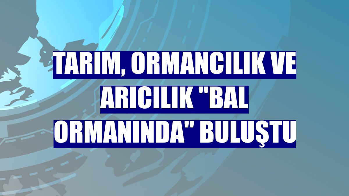 Tarım, ormancılık ve arıcılık "bal ormanında" buluştu