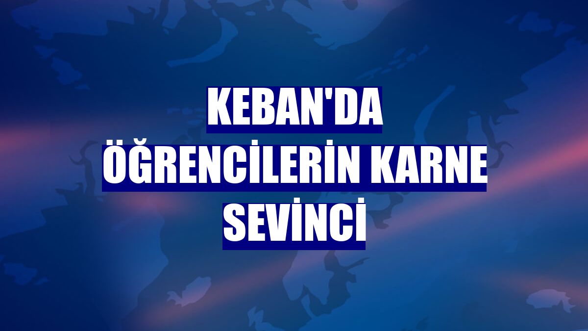Keban'da öğrencilerin karne sevinci