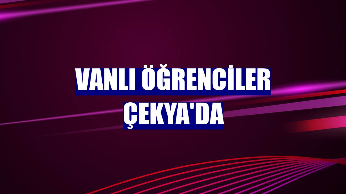 Vanlı öğrenciler Çekya'da