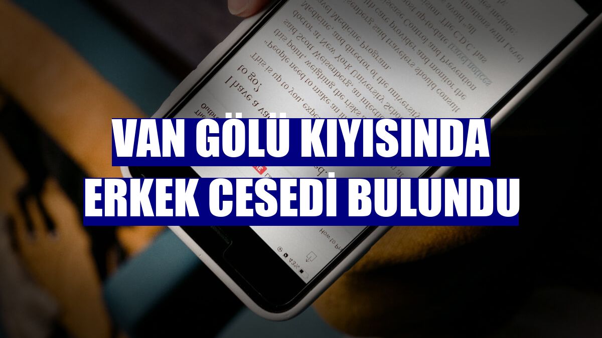 Van Gölü kıyısında erkek cesedi bulundu