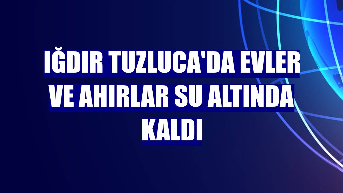 Iğdır Tuzluca'da evler ve ahırlar su altında kaldı