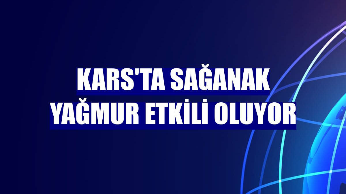Kars'ta sağanak yağmur etkili oluyor