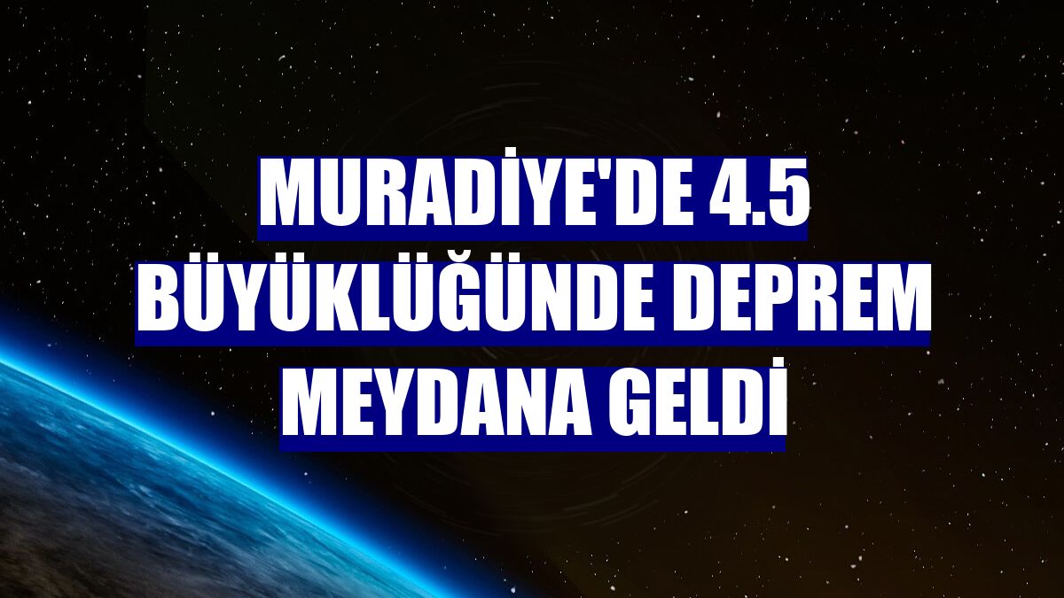 Muradiye'de 4.5 büyüklüğünde deprem meydana geldi