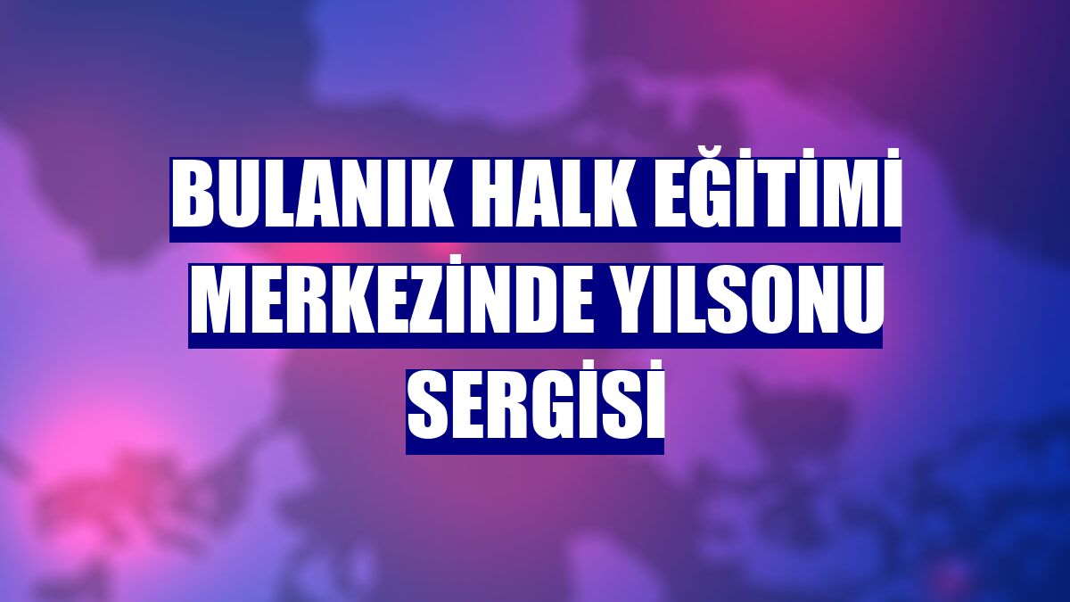 Bulanık Halk Eğitimi Merkezinde yılsonu sergisi
