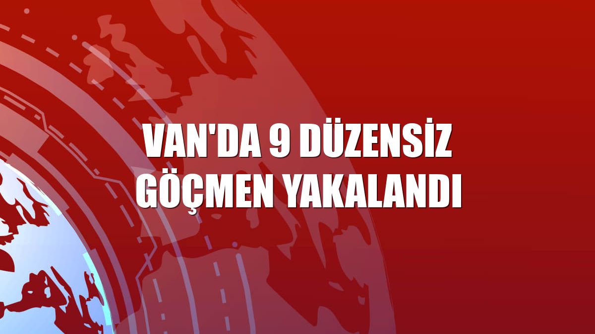 Van'da 9 düzensiz göçmen yakalandı