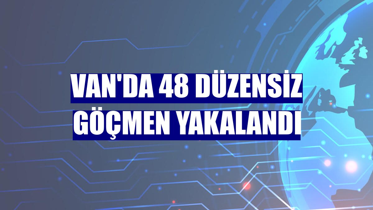 Van'da 48 düzensiz göçmen yakalandı