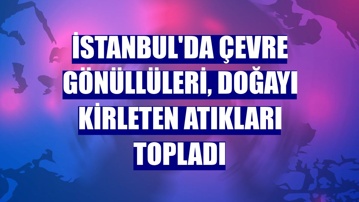 İstanbul'da çevre gönüllüleri, doğayı kirleten atıkları topladı