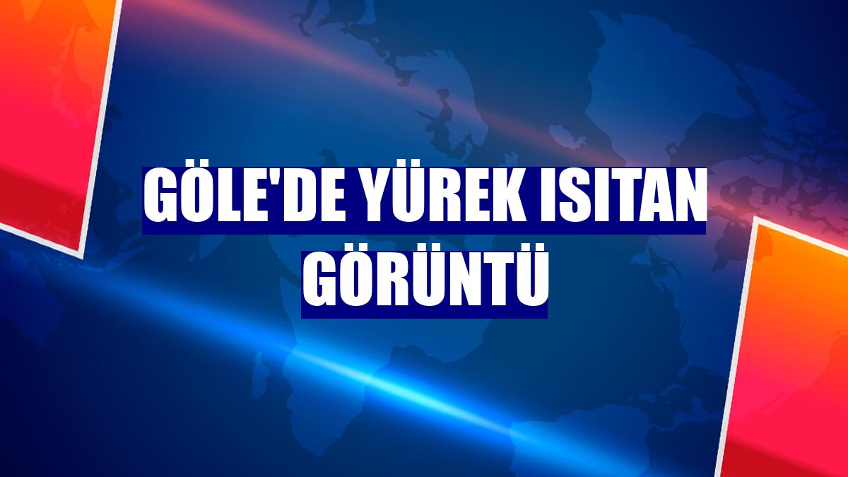 Göle'de yürek ısıtan görüntü