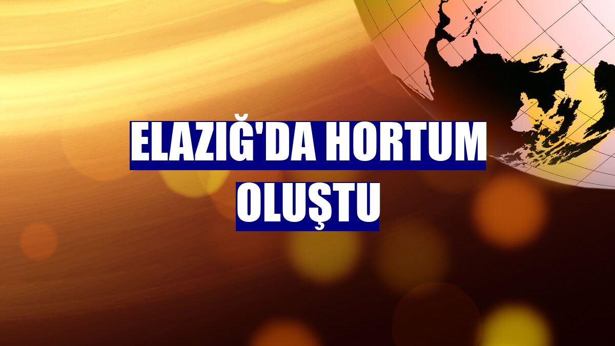 Elazığ'da hortum oluştu