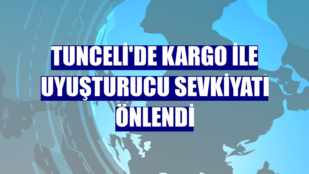 Tunceli'de kargo ile uyuşturucu sevkiyatı önlendi