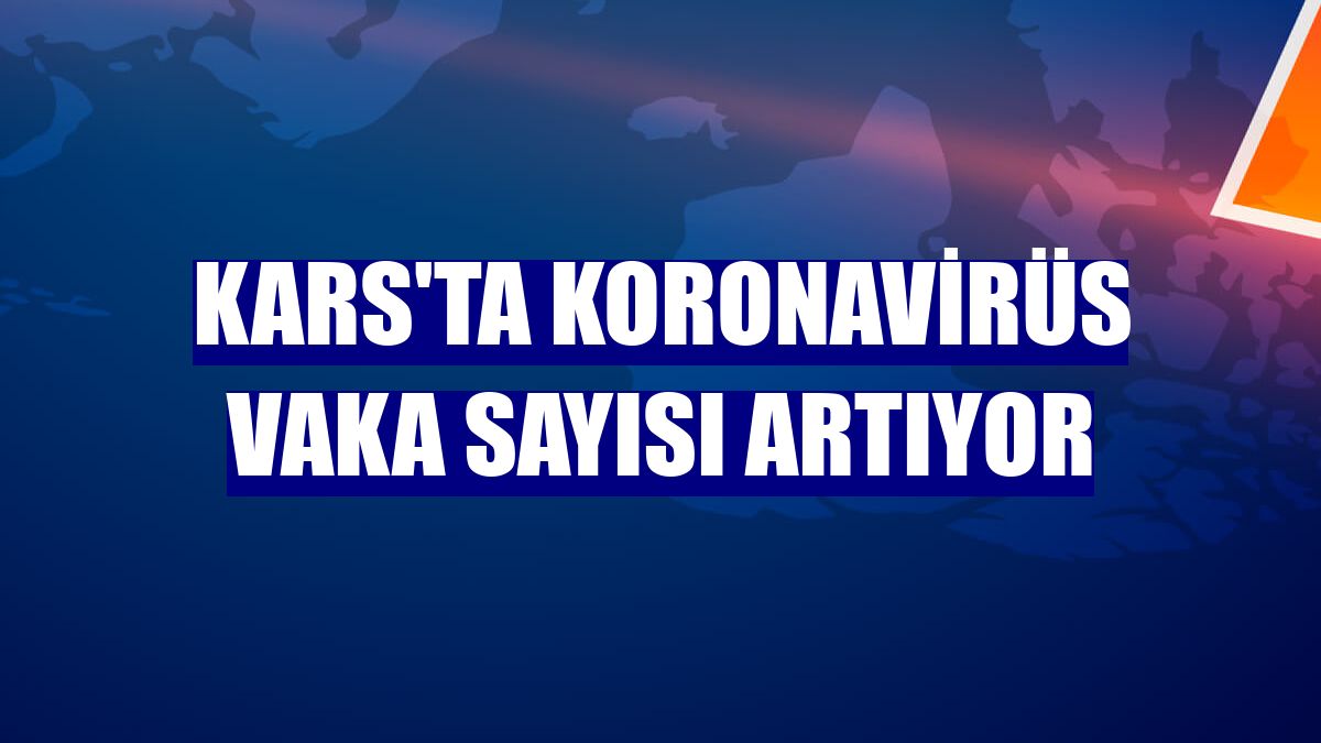 Kars'ta koronavirüs vaka sayısı artıyor