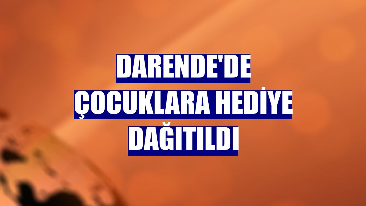 Darende'de çocuklara hediye dağıtıldı
