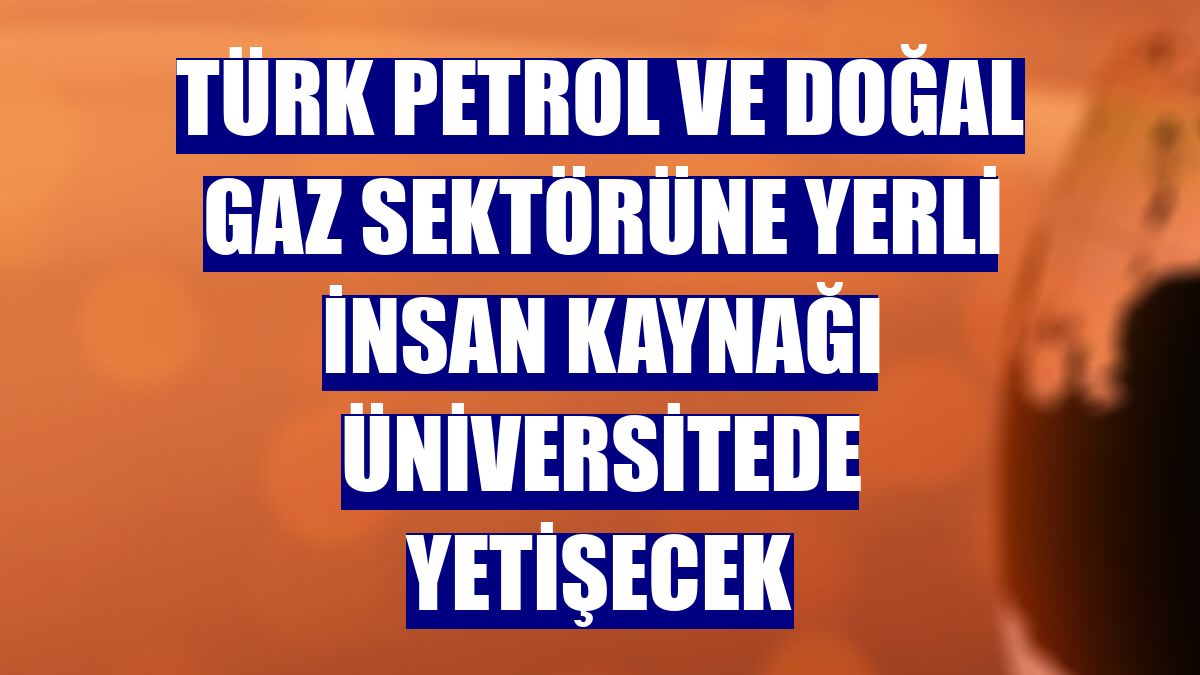 Türk petrol ve doğal gaz sektörüne yerli insan kaynağı üniversitede yetişecek