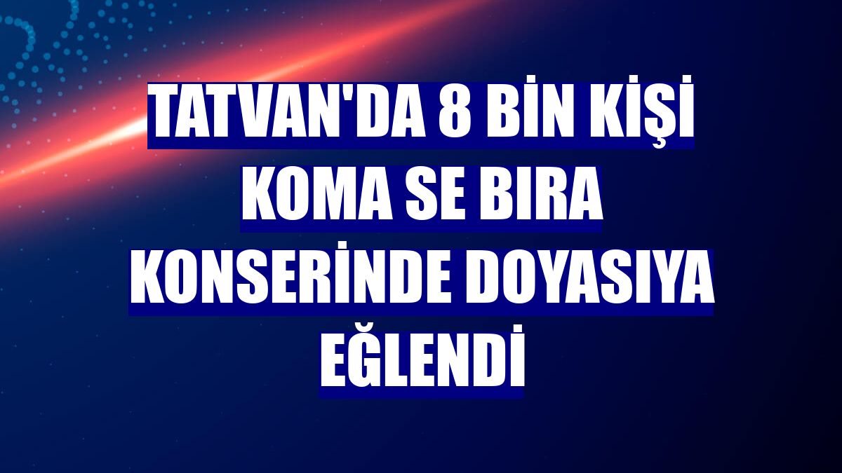 Tatvan'da 8 bin kişi Koma Se Bıra konserinde doyasıya eğlendi