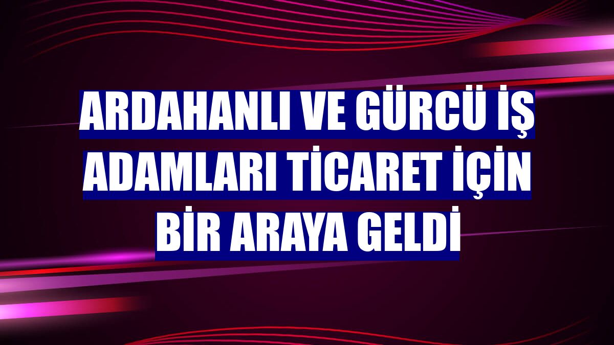 Ardahanlı ve Gürcü iş adamları ticaret için bir araya geldi