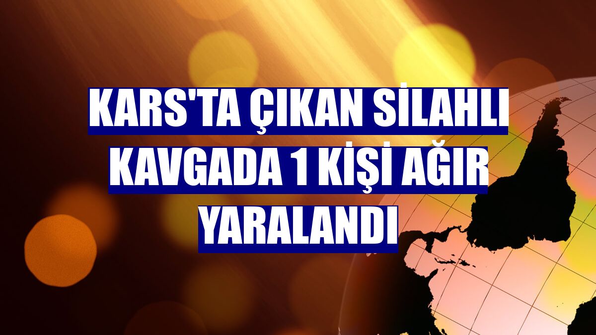 Kars'ta çıkan silahlı kavgada 1 kişi ağır yaralandı