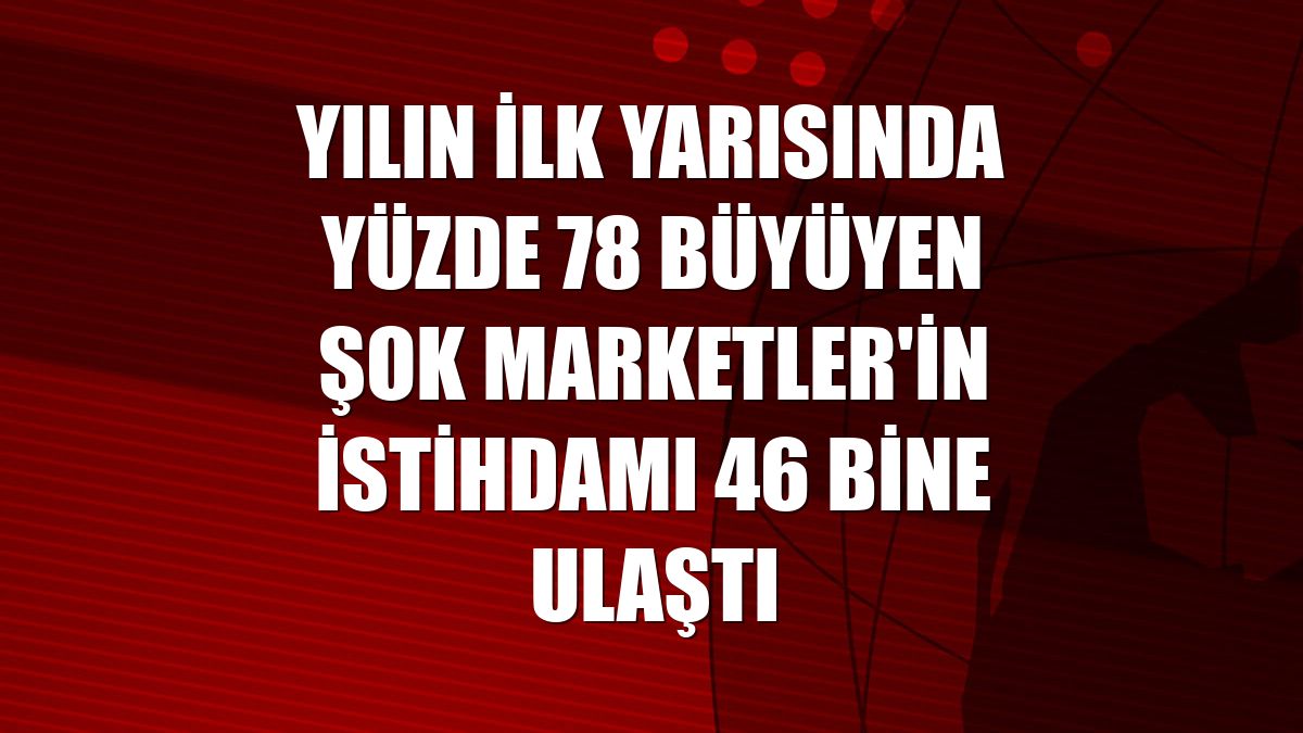 Yılın ilk yarısında yüzde 78 büyüyen ŞOK Marketler'in istihdamı 46 bine ulaştı