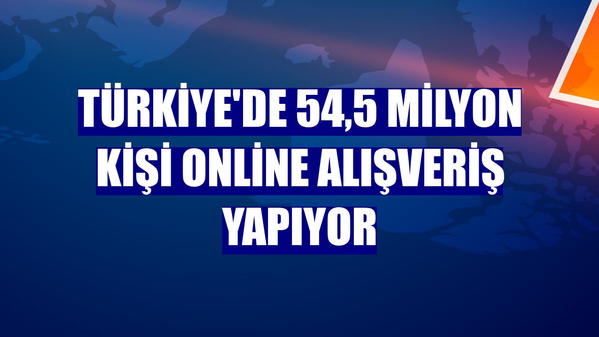 Türkiye'de 54,5 milyon kişi online alışveriş yapıyor